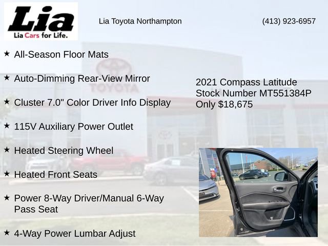 Used 2021 Jeep Compass Latitude w/ Convenience Group AWD/4WD image 21