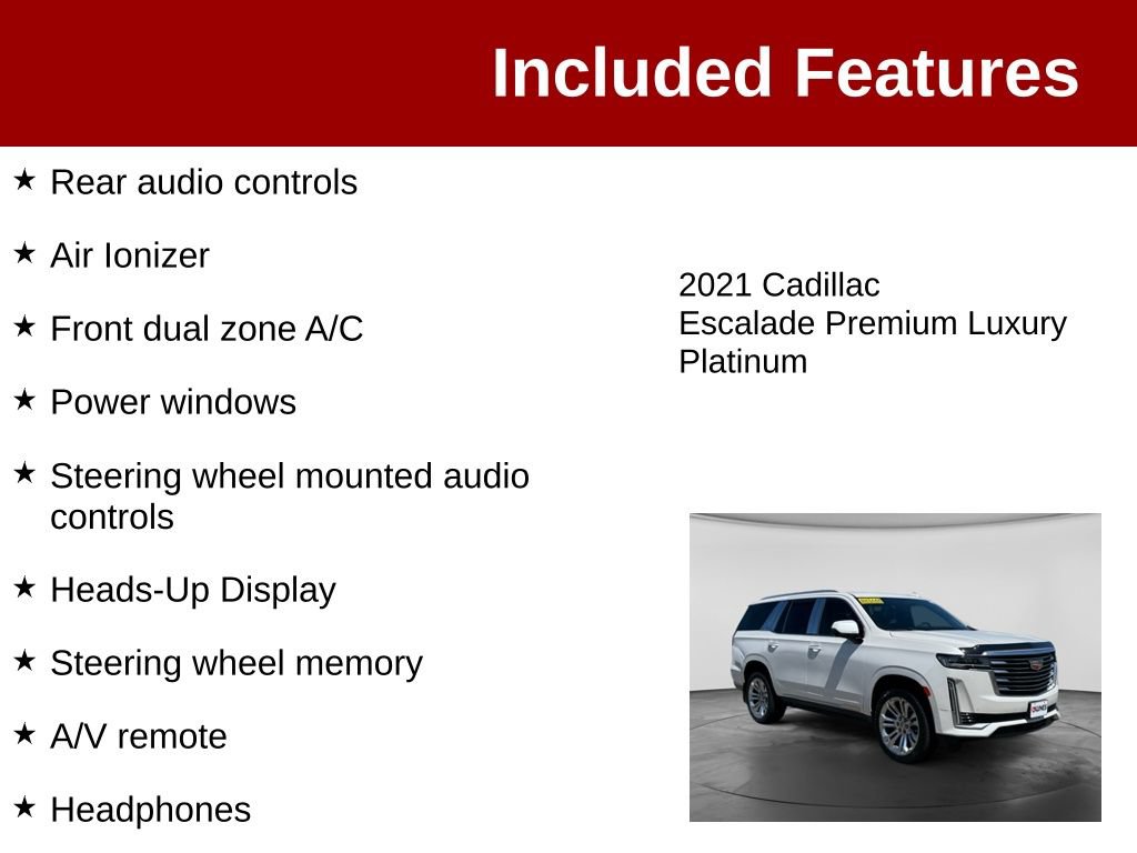 Used 2021 Cadillac Escalade Premium Luxury Platinum AWD/4WD image 4