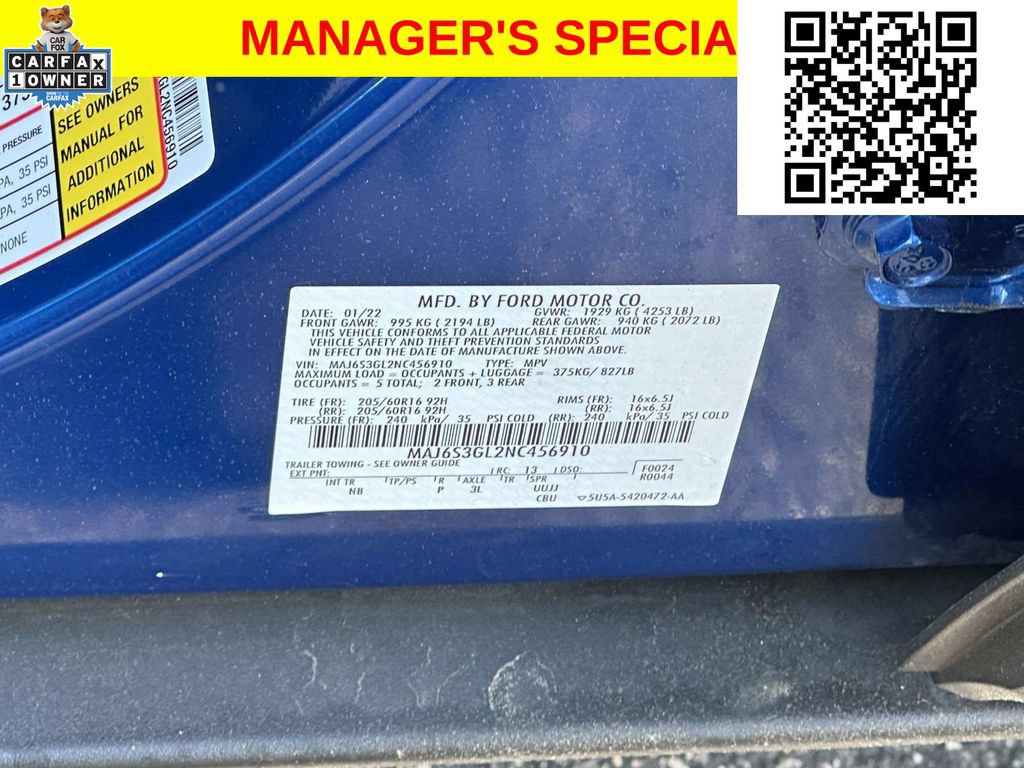 Used 2022 Ford EcoSport SE AWD/4WD image 17