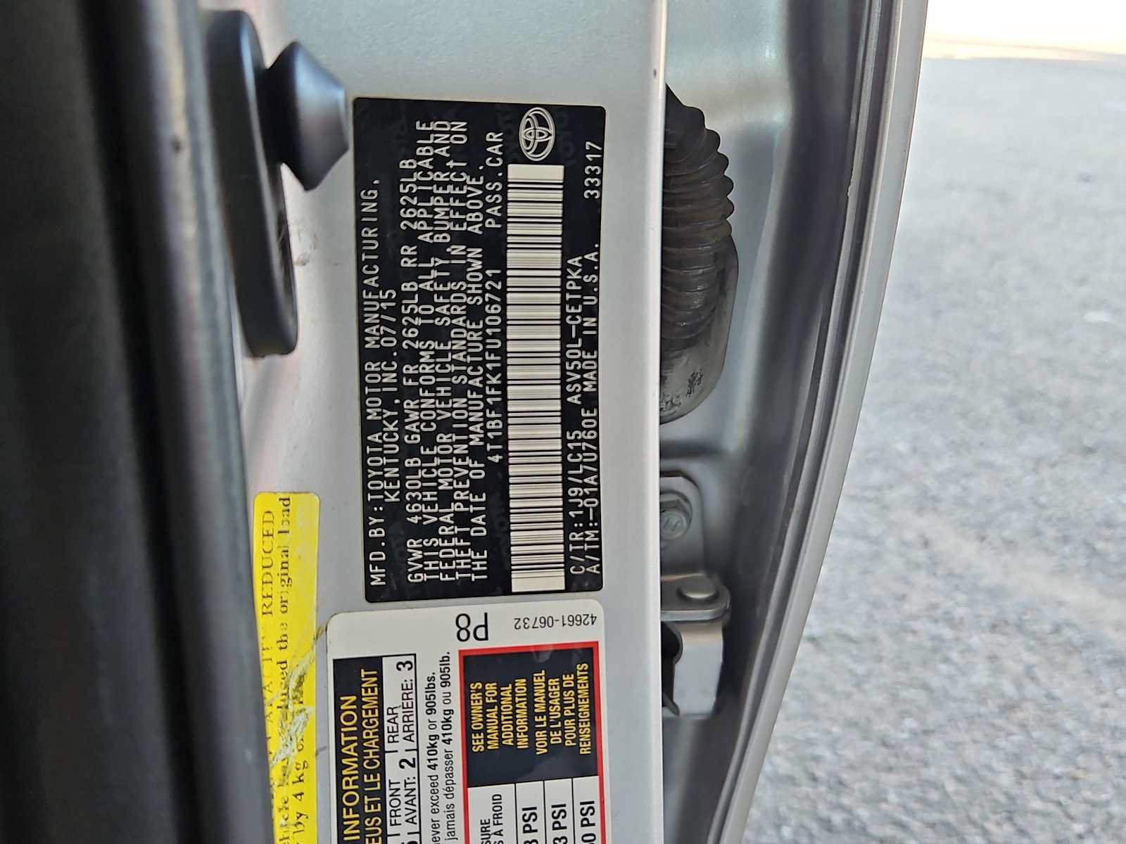 Used 2015 Toyota Camry XSE FWD image 35