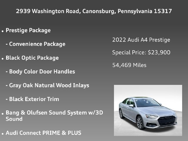 Used 2022 Audi A4 2.0T Prestige w/ Prestige Package AWD/4WD image 30