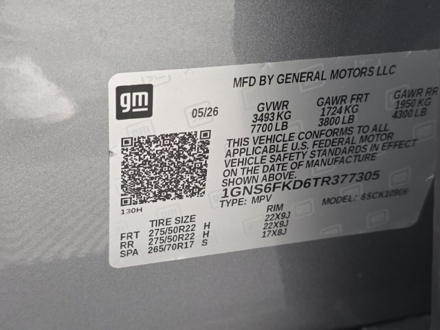 Used 2026 Chevrolet Suburban Premier w/ Sun And Tow Package AWD/4WD image 10