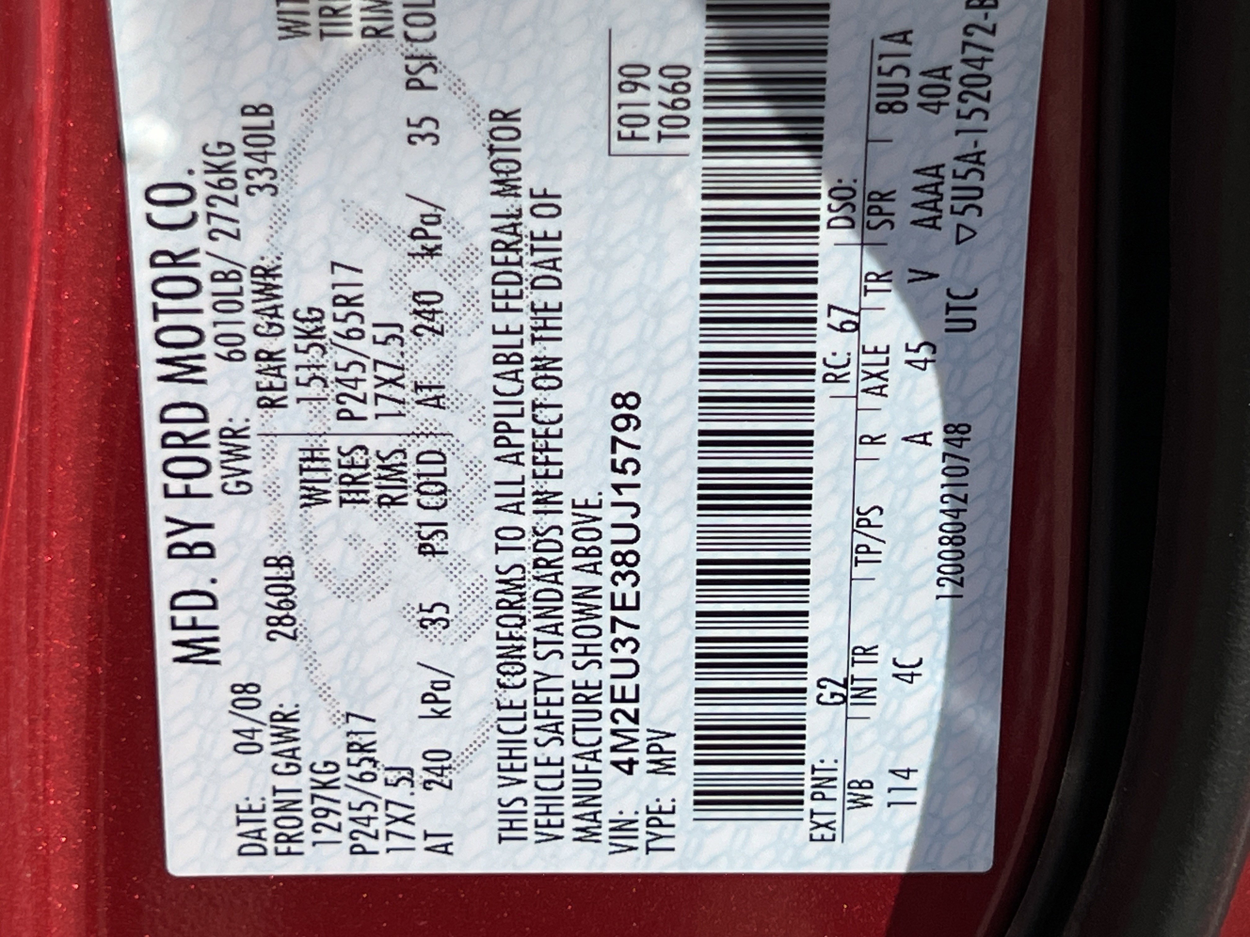 Used 2008 Mercury Mountaineer 2WD image 33