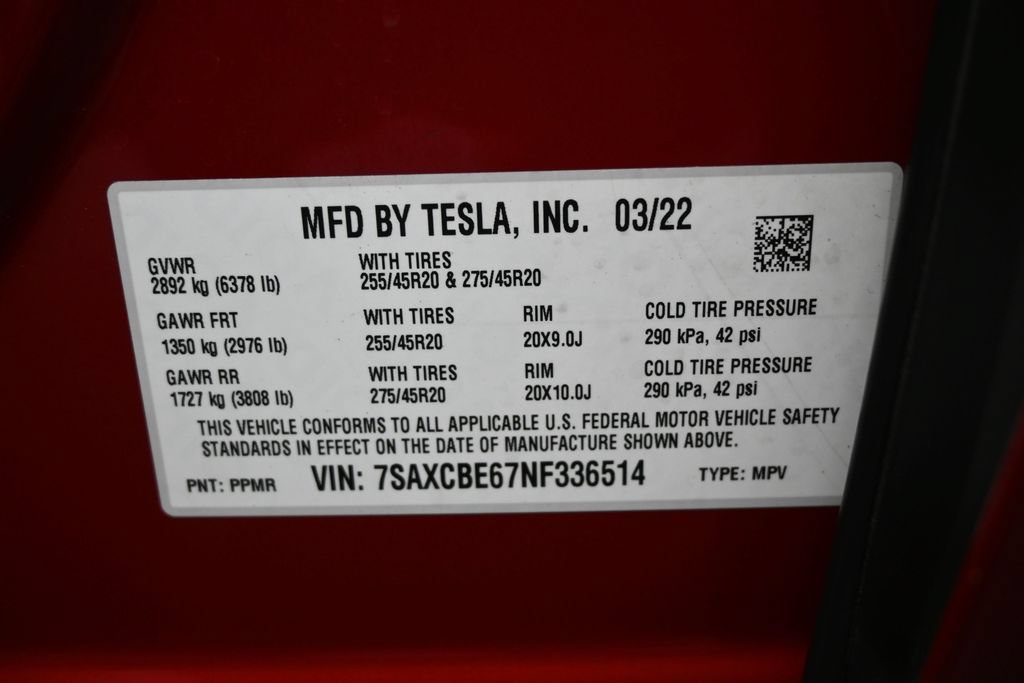 Used 2022 Tesla Model X Plaid AWD/4WD image 19