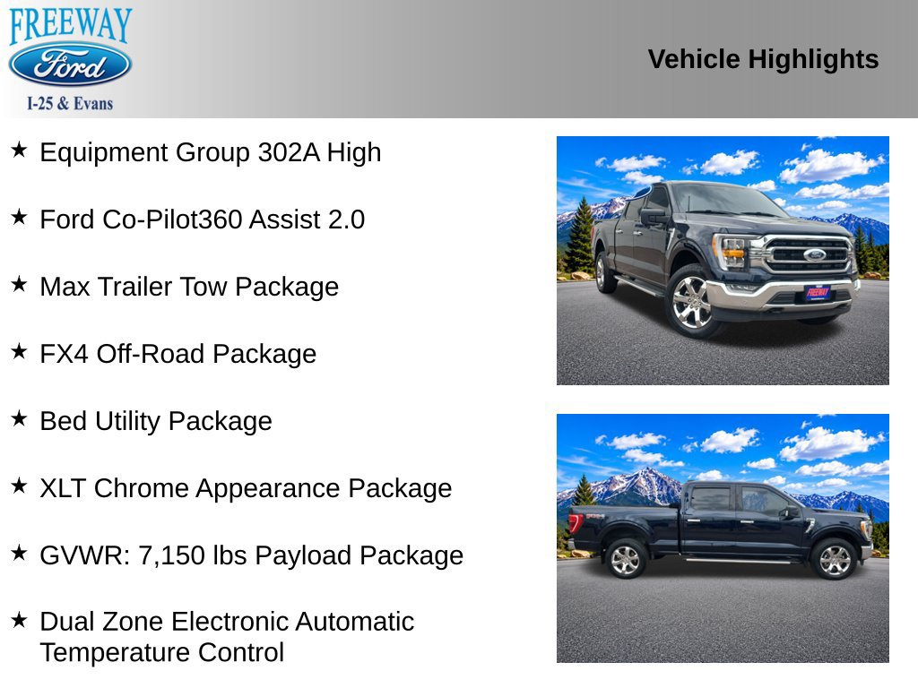 Used 2023 Ford F150 XLT w/ Equipment Group 302A High AWD/4WD image 2