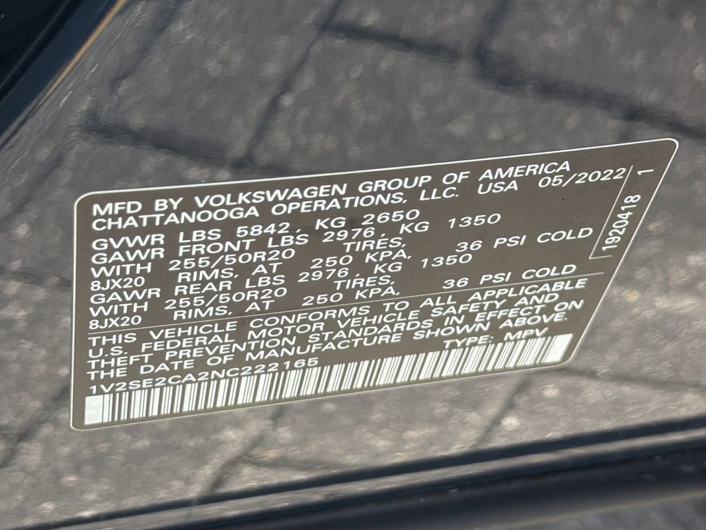 Used 2022 Volkswagen Atlas Cross Sport SEL R-Line image 32