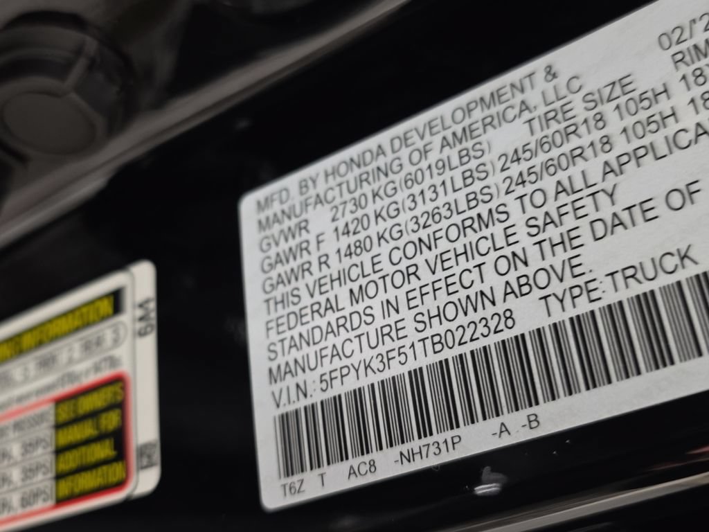 Certified 2026 Honda Ridgeline RTL image 10