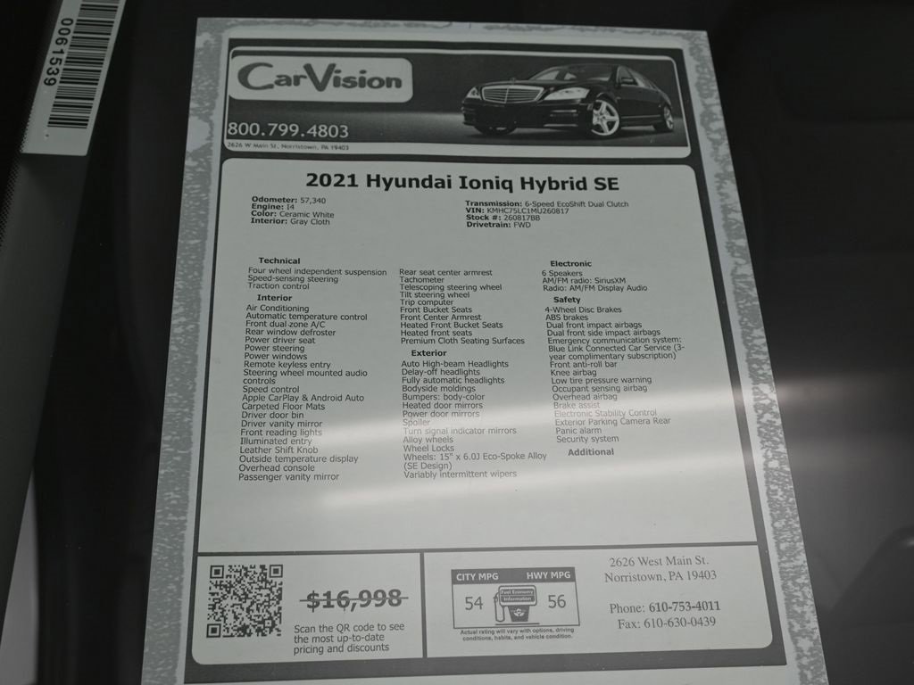 Used 2021 Hyundai Ioniq SE image 33