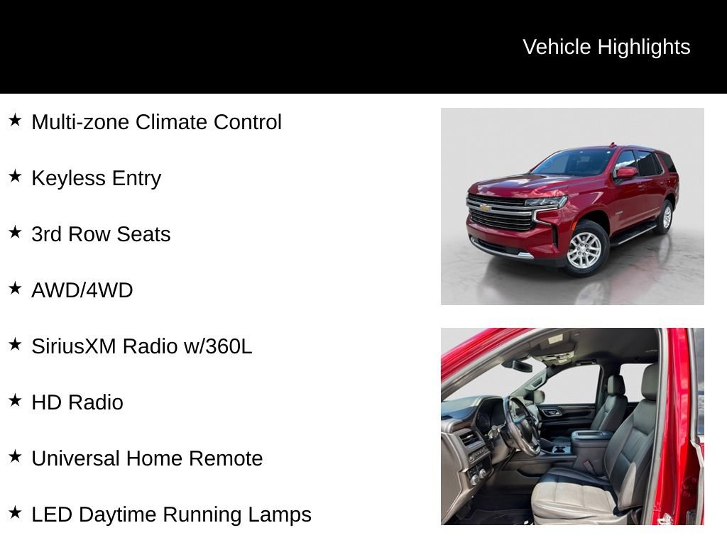 Used 2021 Chevrolet Tahoe LT AWD/4WD image 21