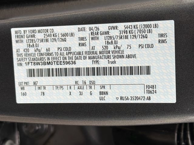 New 2026 Ford F350 Platinum w/ Tremor Off-Road Package AWD/4WD image 26
