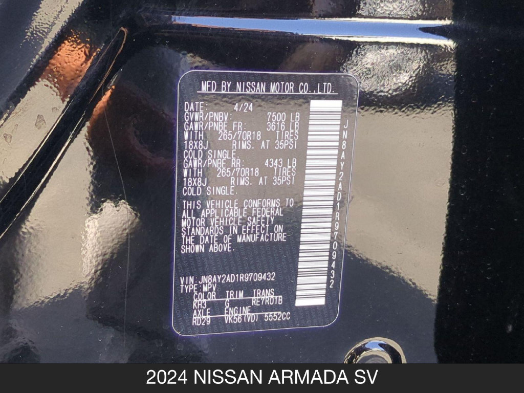 Certified 2024 Nissan Armada SV AWD/4WD image 25