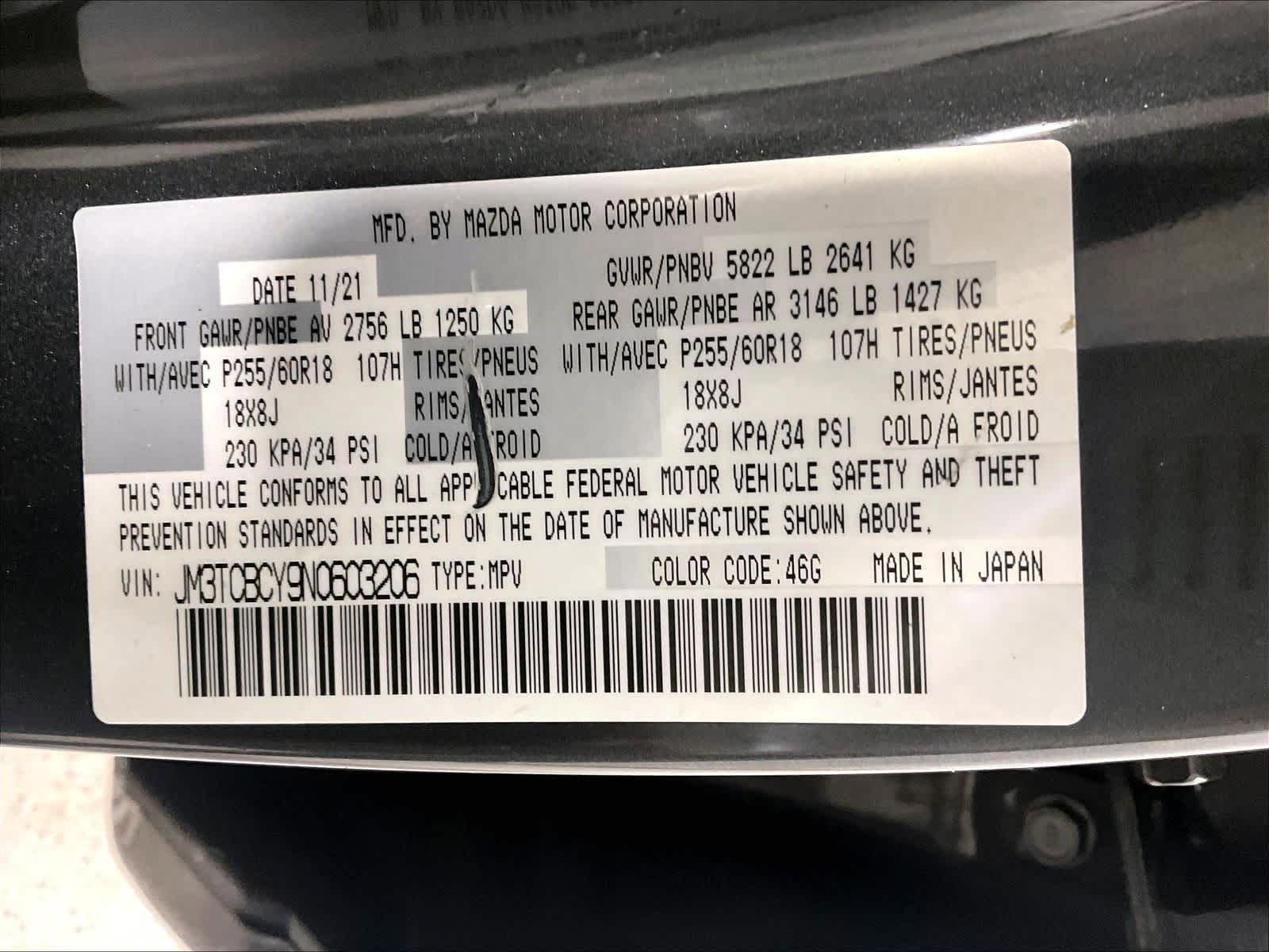 Used 2022 MAZDA CX-9 Touring AWD/4WD image 36