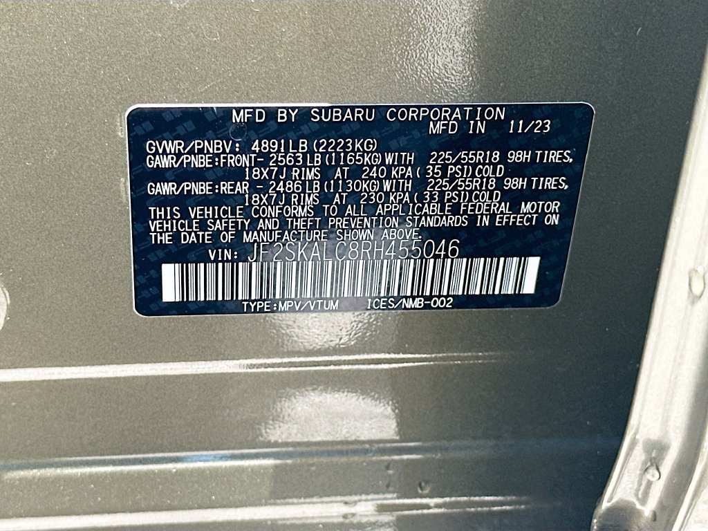 Certified 2024 Subaru Forester Limited AWD/4WD image 32