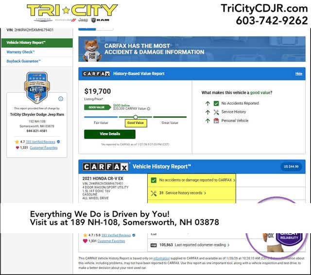 Used 2021 Honda CR-V EX image 12