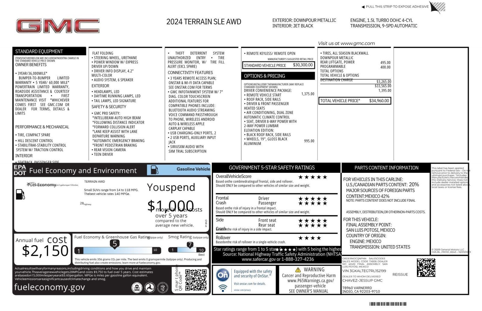 Used 2024 GMC Terrain SLE w/ Driver Convenience Package image 2
