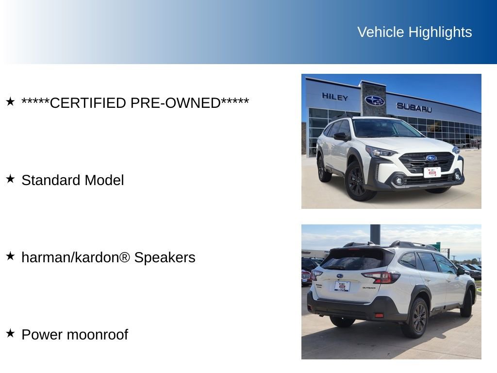 Certified 2025 Subaru Outback Onyx Edition image 5