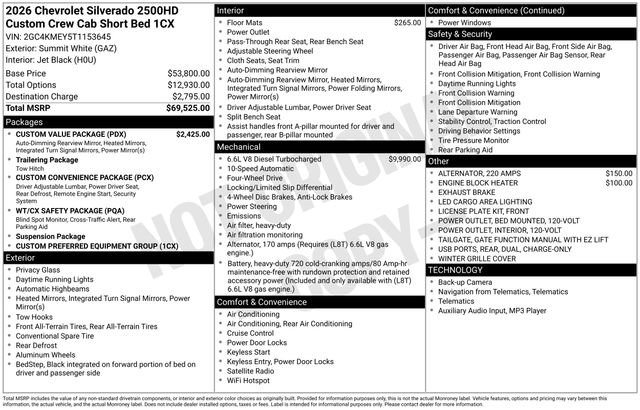 New 2026 Chevrolet Silverado 2500 Custom w/ Custom Value Package image 17