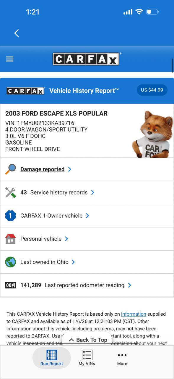 Used 2003 Ford Escape XLS image 15