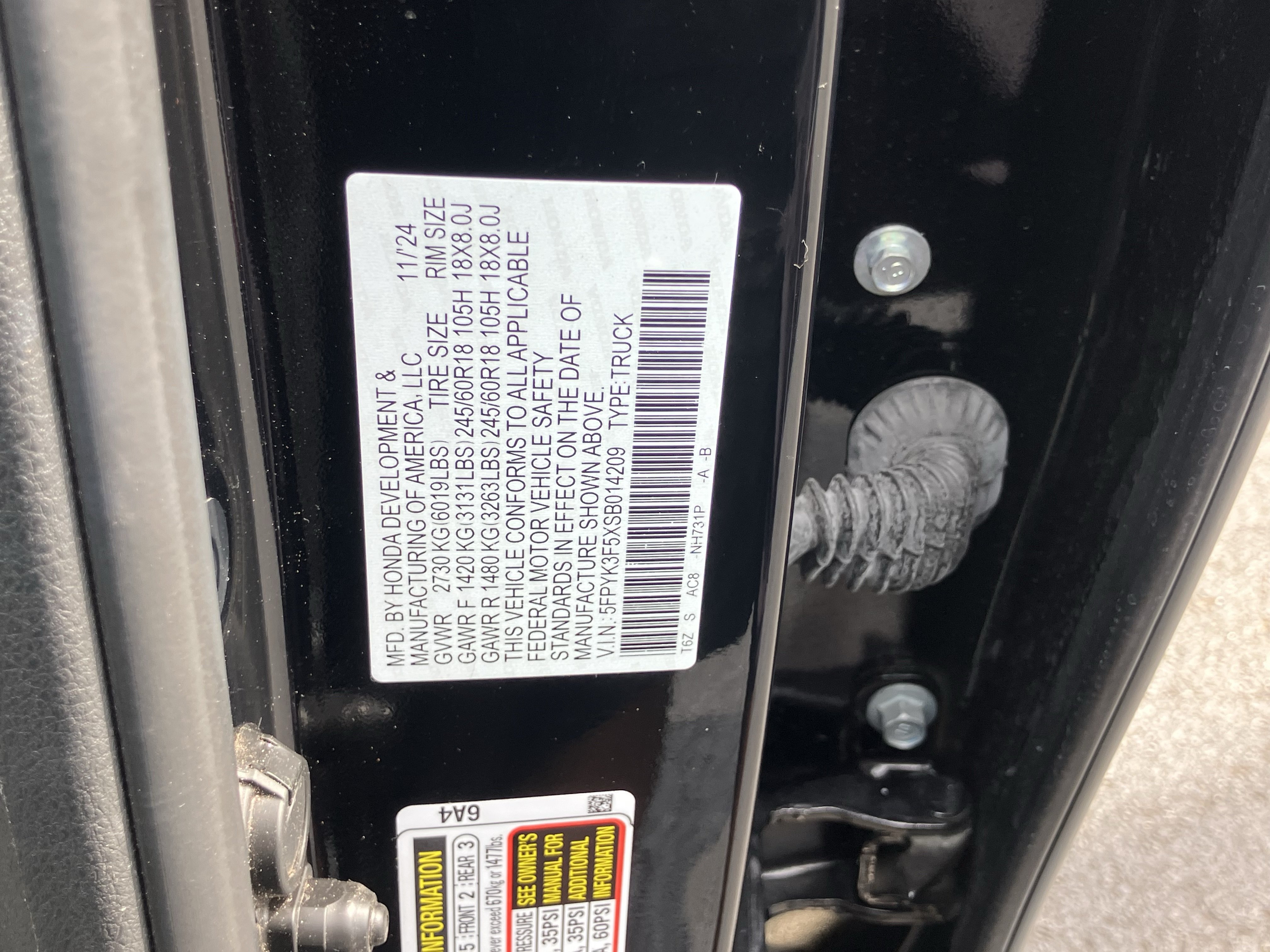 Certified 2025 Honda Ridgeline RTL image 31