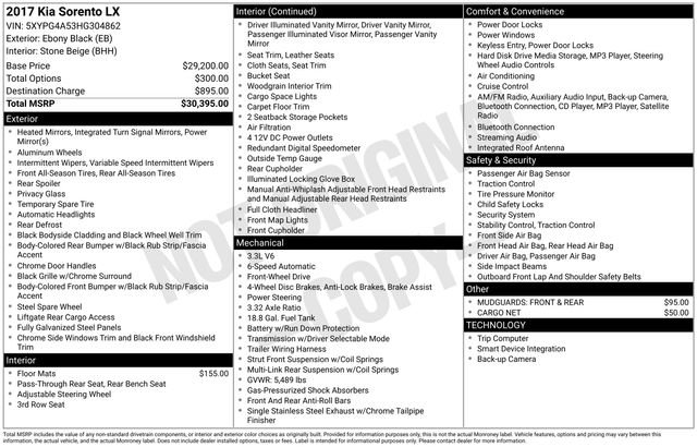 Used 2017 Kia Sorento LX image 32