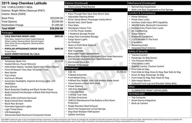 Used 2019 Jeep Cherokee Latitude w/ Cold Weather Group image 18