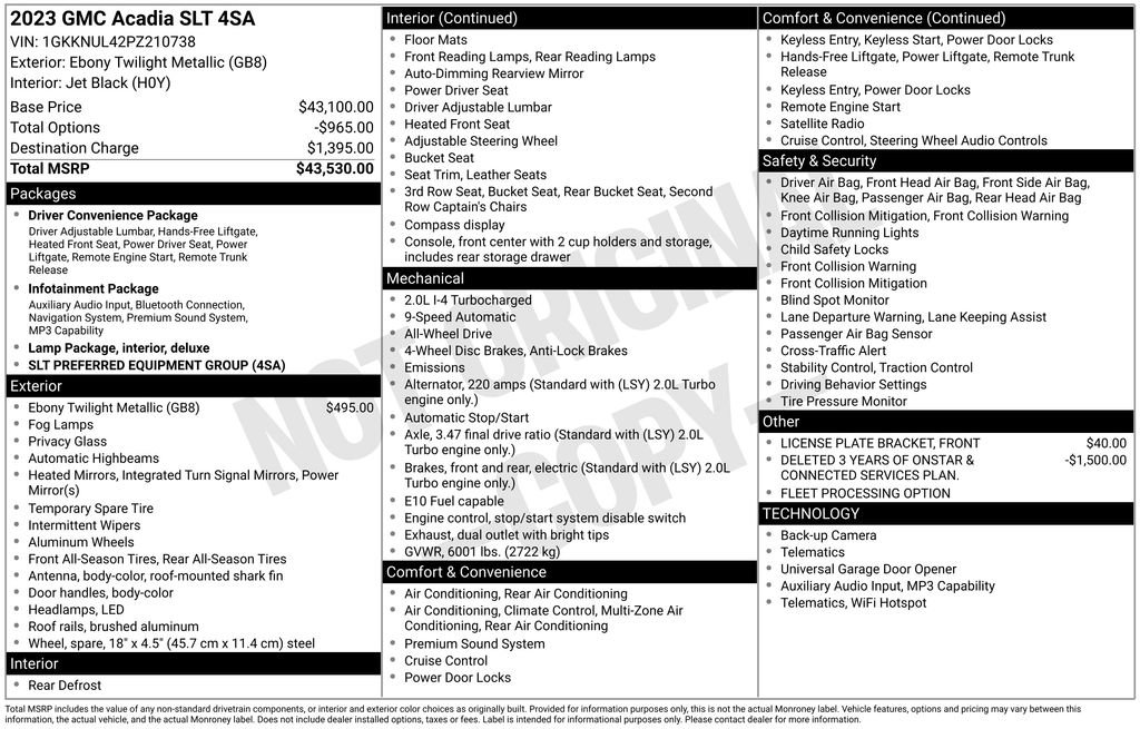 Used 2023 GMC Acadia SLT image 31