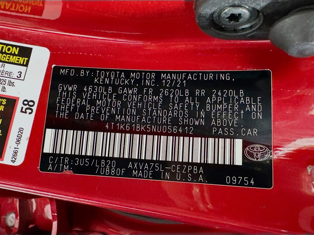 Used 2022 Toyota Camry XSE AWD/4WD image 40