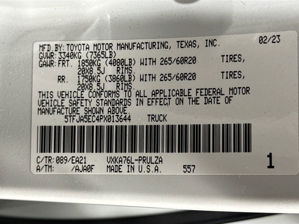 Used 2023 Toyota Tundra Limited w/ TRD Off-Road Package AWD/4WD image 29