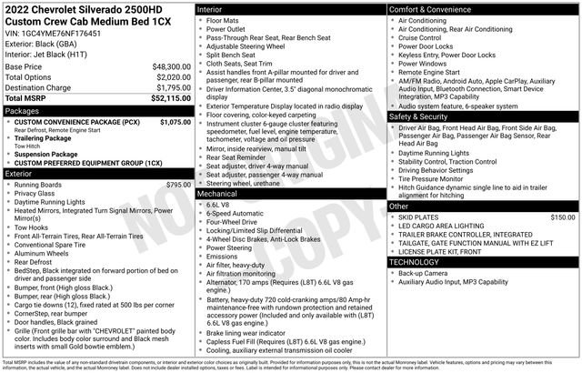 Used 2022 Chevrolet Silverado 2500 Custom w/ Custom Convenience Package AWD/4WD image 15