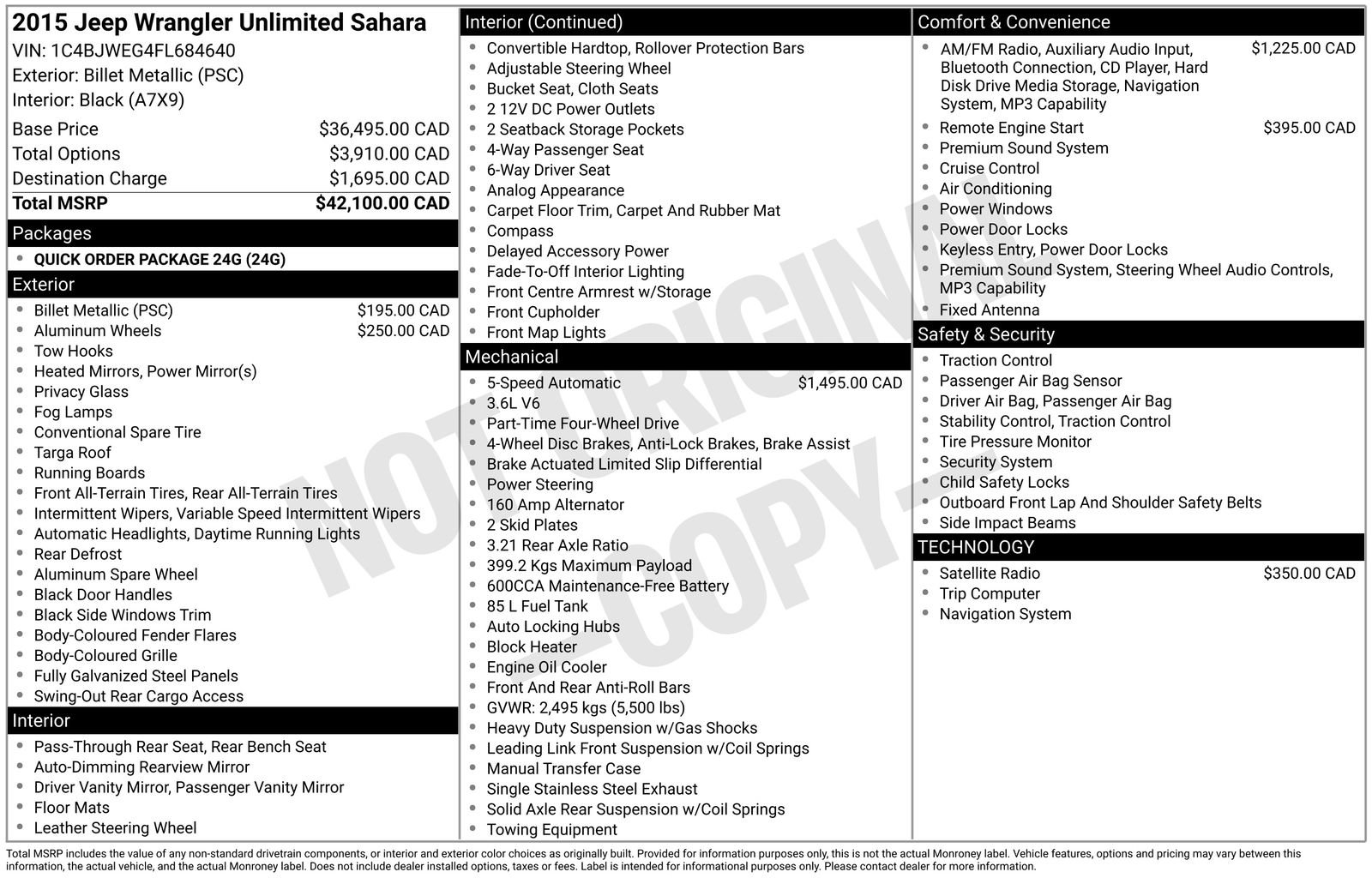 Used 2015 Jeep Wrangler Unlimited Sahara image 26