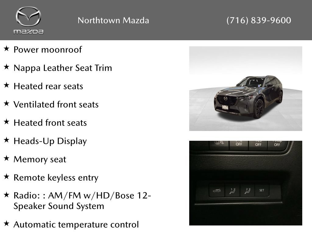 Certified 2026 MAZDA CX-90 3.3 Turbo S w/ Premium Package AWD/4WD image 10