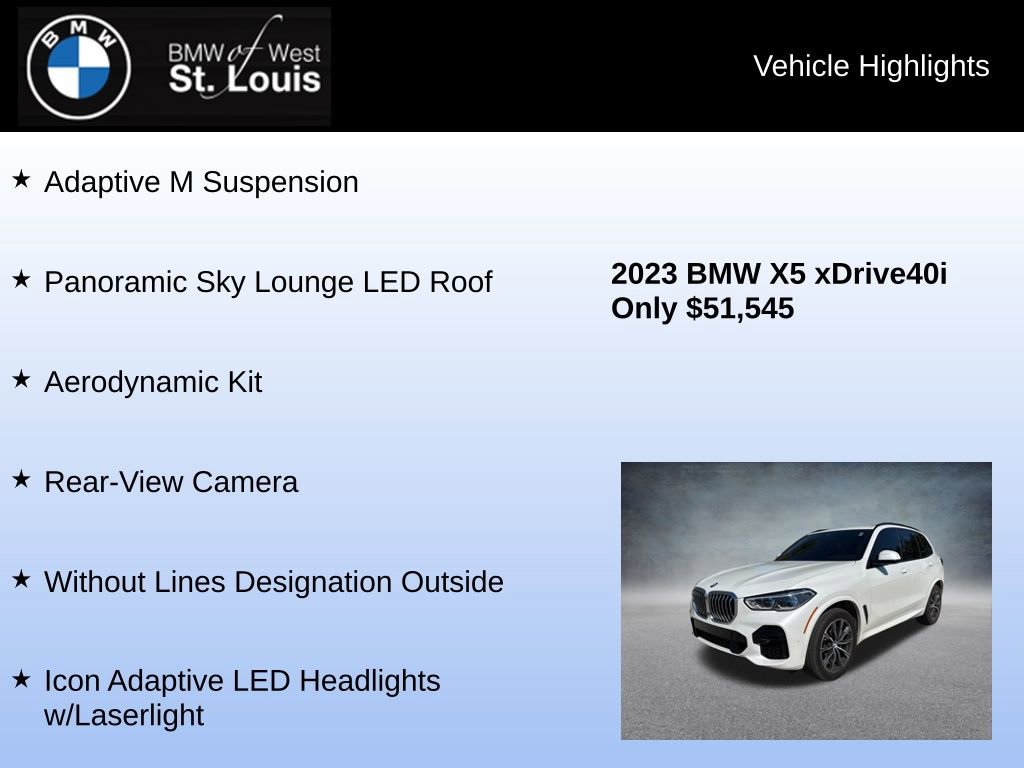 Used 2023 BMW X5 xDrive40i w/ Executive Package AWD/4WD image 24