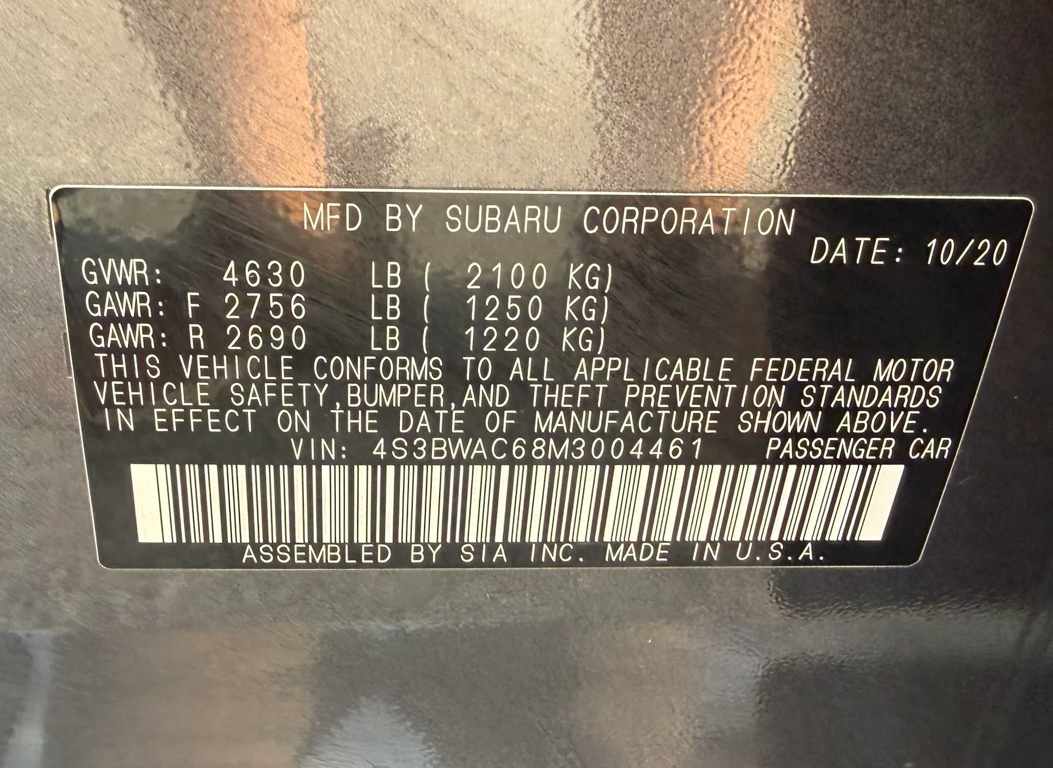 Used 2021 Subaru Legacy Premium AWD/4WD image 61