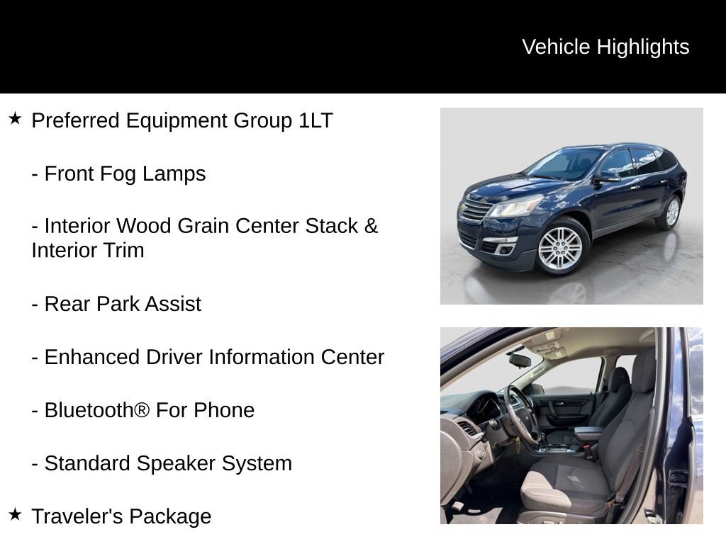Used 2015 Chevrolet Traverse LT w/ Traveler's Package FWD image 11