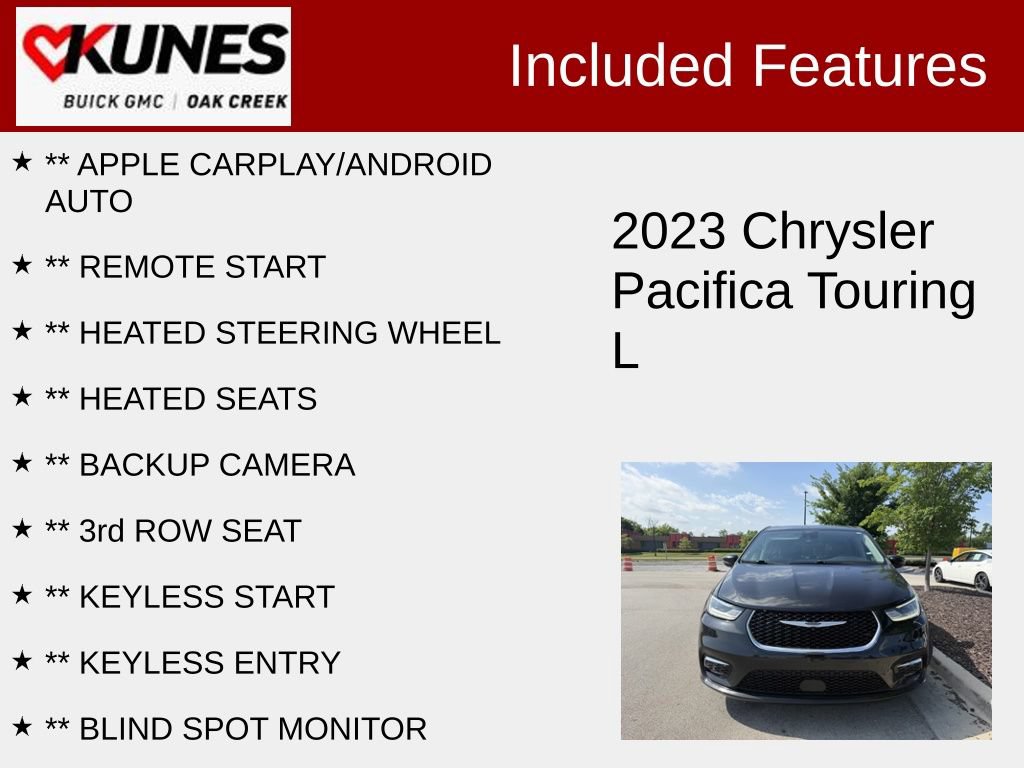 Used 2023 Chrysler Pacifica Touring-L FWD image 2