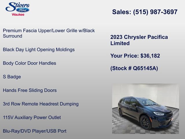 Used 2023 Chrysler Pacifica Limited w/ Uconnect Theater Family Group AWD/4WD image 31