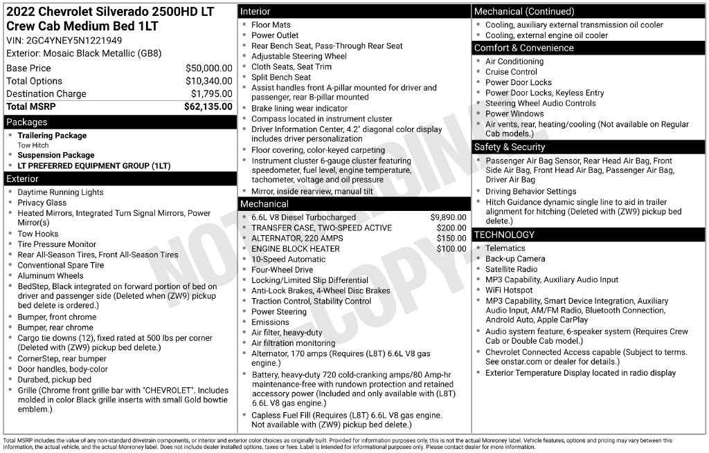 Certified 2022 Chevrolet Silverado 2500 LT AWD/4WD image 20