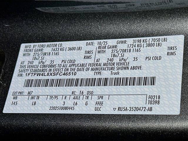 New 2025 Ford F150 Tremor w/ Bed Utility Package image 17