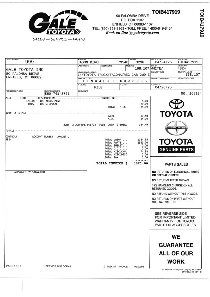 Used 2014 Toyota Tacoma 2WD Regular Cab image 13