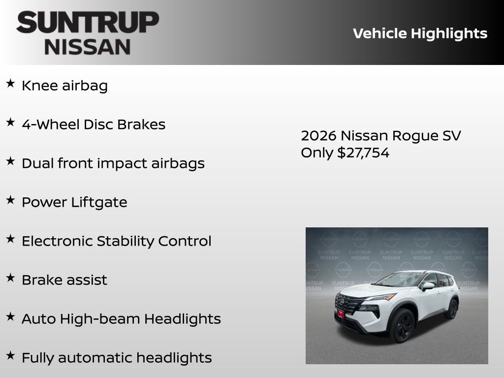 New 2026 Nissan Rogue SV FWD image 23