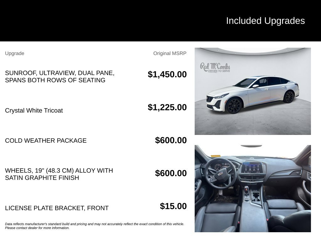 Used 2023 Cadillac CT5 Sport w/ Cold Weather Package RWD image 5