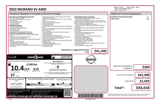Used 2022 Nissan Murano SV image 30