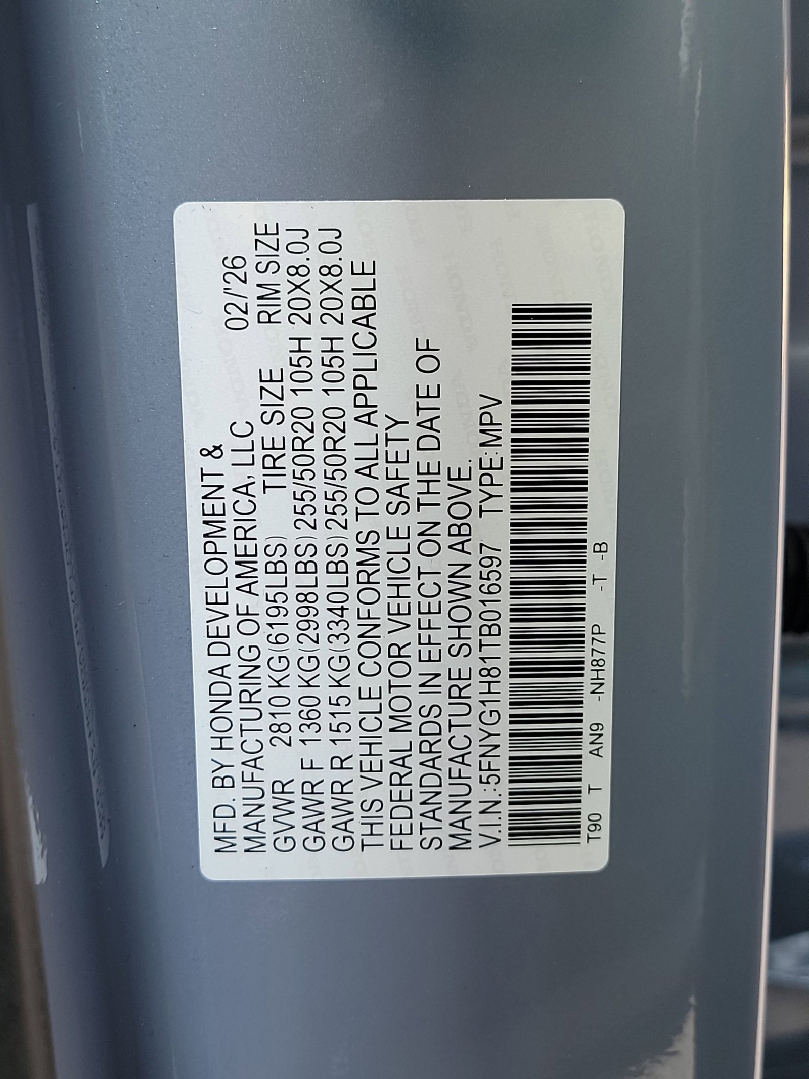 New 2026 Honda Pilot Elite image 33