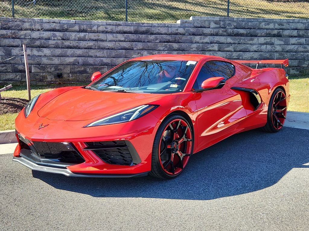 Used 2021 Chevrolet Corvette Stingray Preferred Cpe w/ Chrome Exterior Badge Package