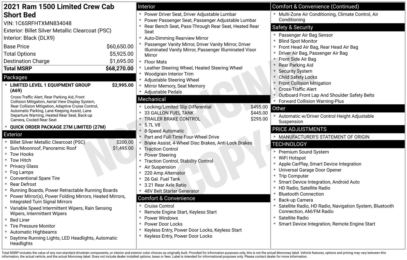 Used 2021 RAM 1500 Limited image 36