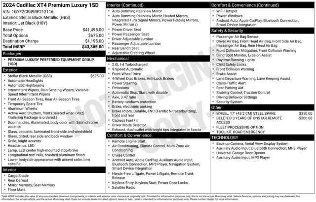 Certified 2024 Cadillac XT4 Premium Luxury image 32