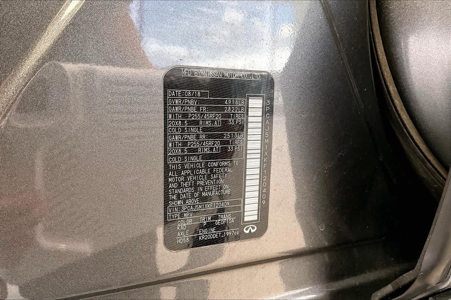 Used 2019 INFINITI QX50 Essential w/ Sensory Package FWD image 35