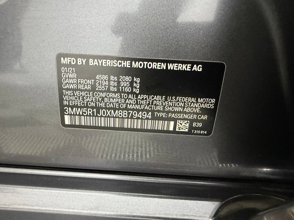 Used 2021 BMW 330i Sedan w/ Convenience Package RWD image 24