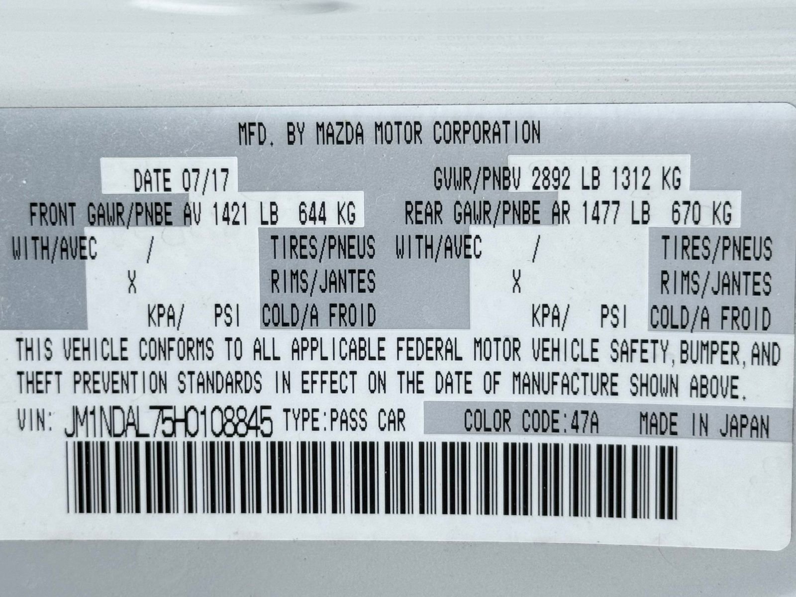 Used 2017 MAZDA MX-5 Miata RF Club image 57