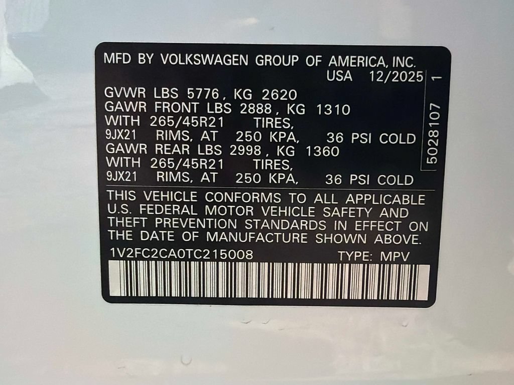 Used 2026 Volkswagen Atlas Cross Sport SEL Premium R-Line AWD/4WD image 34
